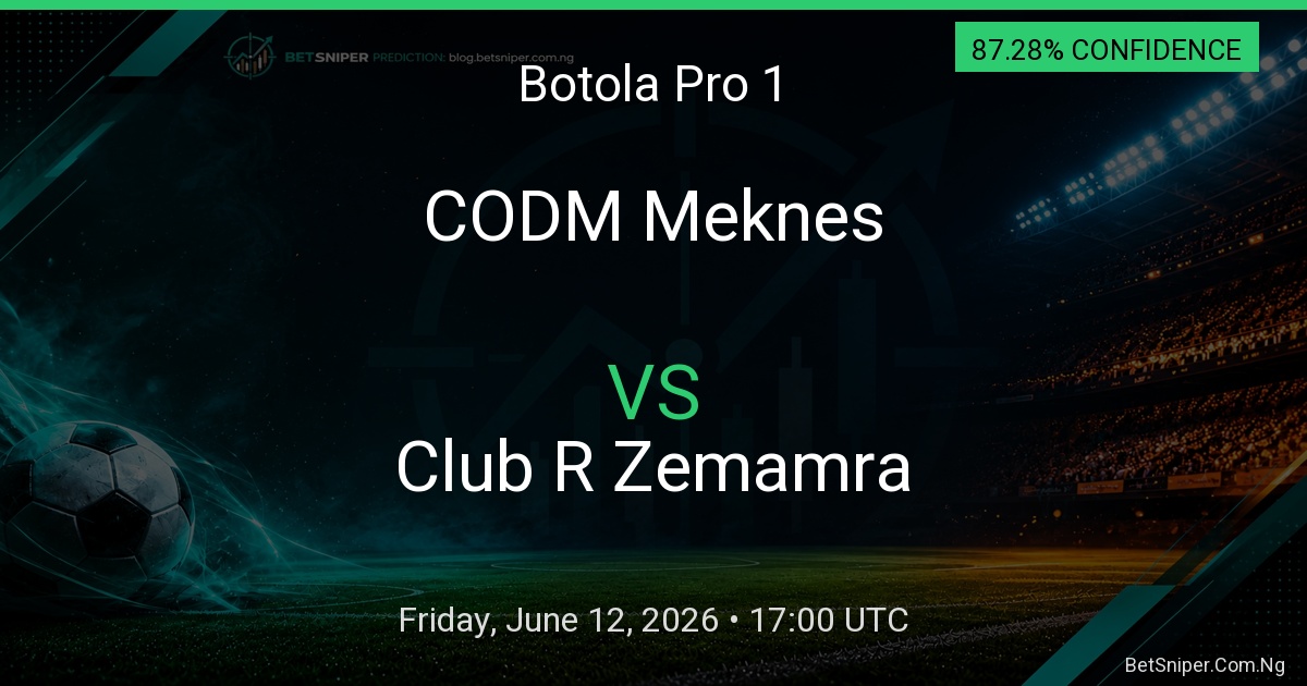 CODM Meknes vs Club R Zemamra - Botola Pro 1 match preview