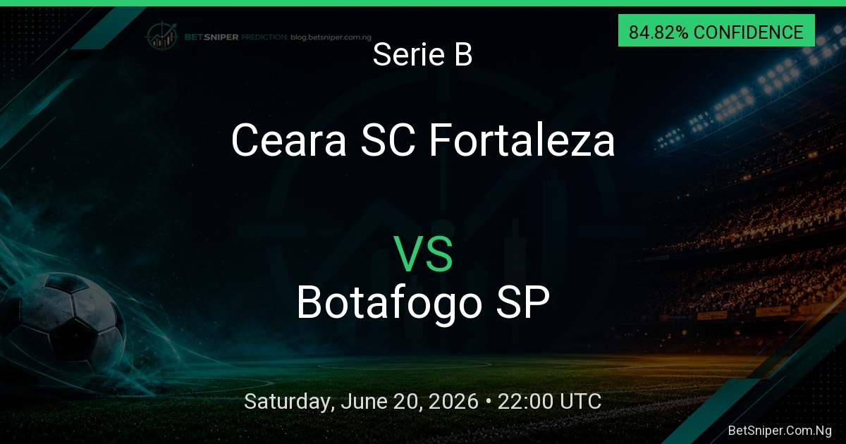 Ceara SC Fortaleza vs Botafogo SP - Serie B match preview
