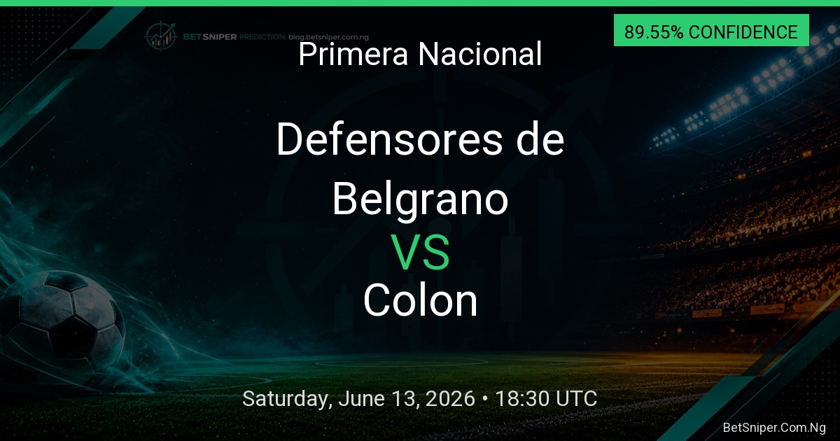 Defensores de Belgrano vs Colon - Primera Nacional match preview