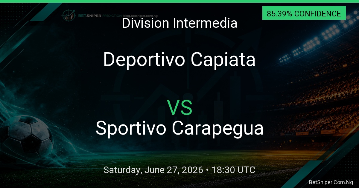 Deportivo Capiata vs Sportivo Carapegua - Division Intermedia match preview