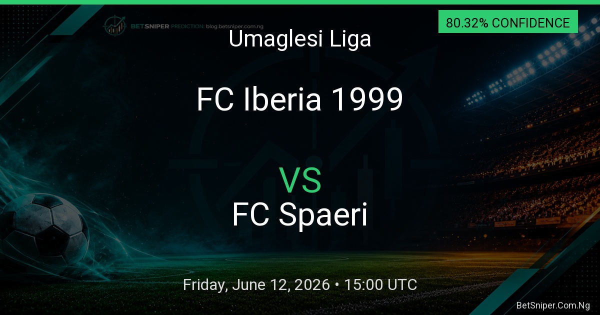 FC Iberia 1999 vs FC Spaeri - Umaglesi Liga match preview