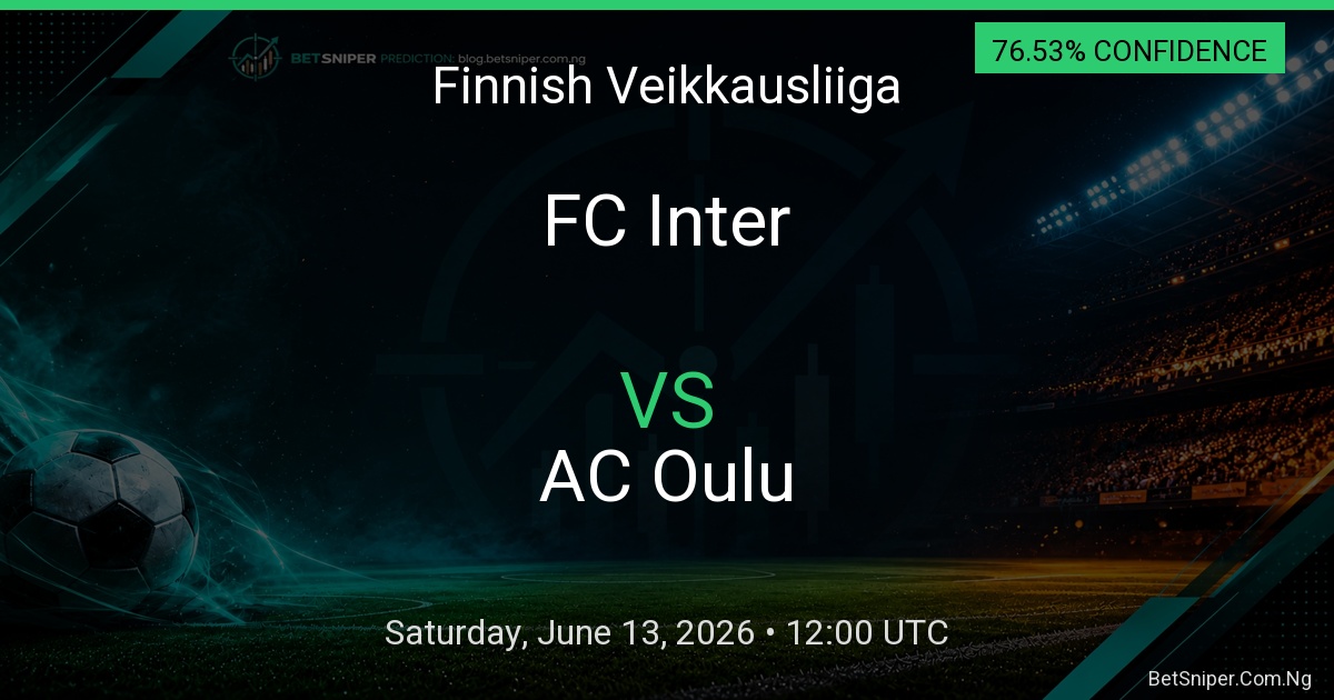 FC Inter vs AC Oulu - Finnish Veikkausliiga match preview
