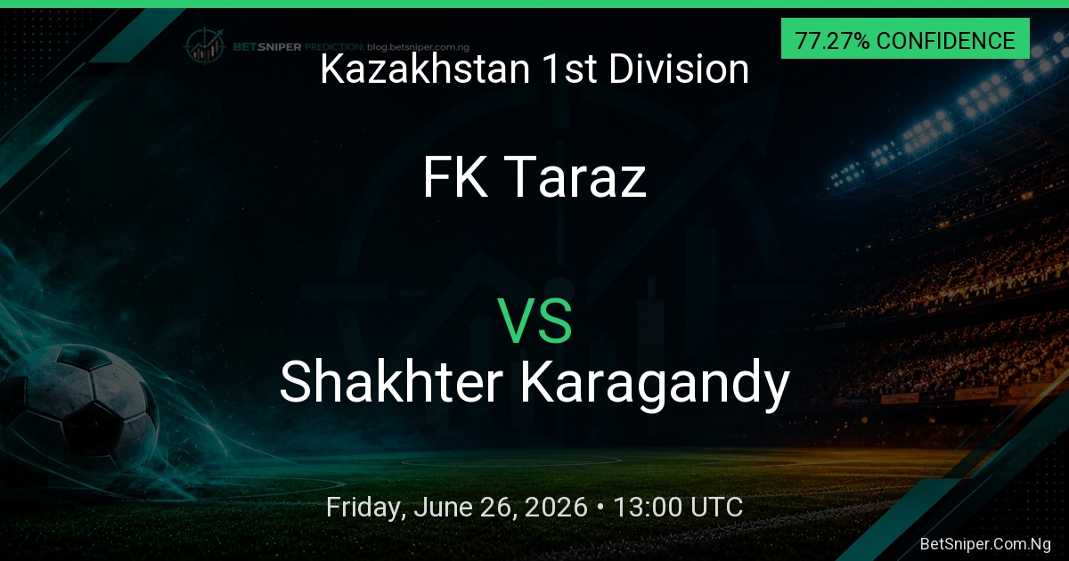FK Taraz vs Shakhter Karagandy - Kazakhstan 1st Division match preview