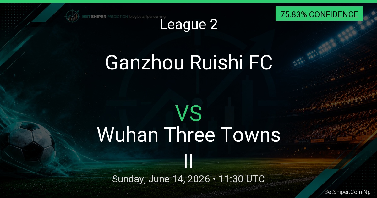 Ganzhou Ruishi FC vs Wuhan Three Towns II - League 2 match preview