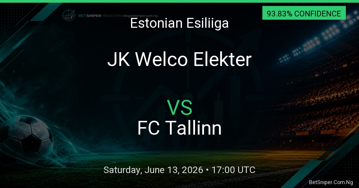JK Welco Elekter vs FC Tallinn - Estonian Esiliiga match preview