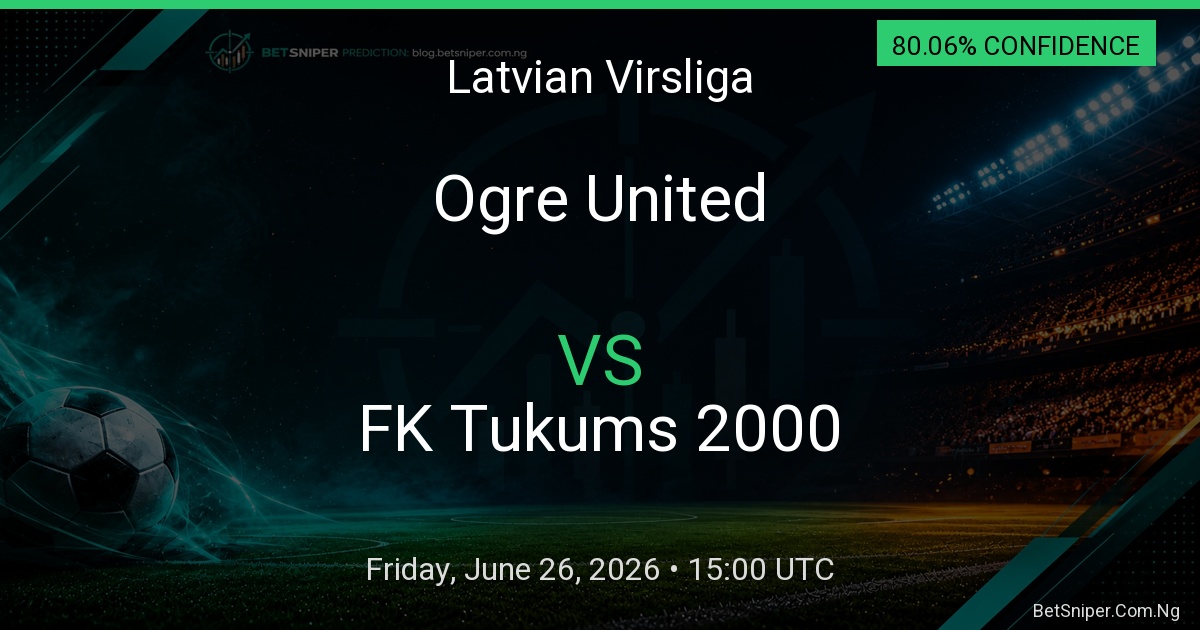 Ogre United vs FK Tukums 2000 - Latvian Virsliga match preview