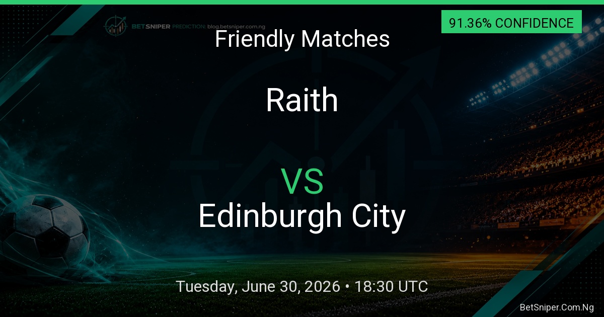 Raith vs Edinburgh City - Friendly Matches match preview