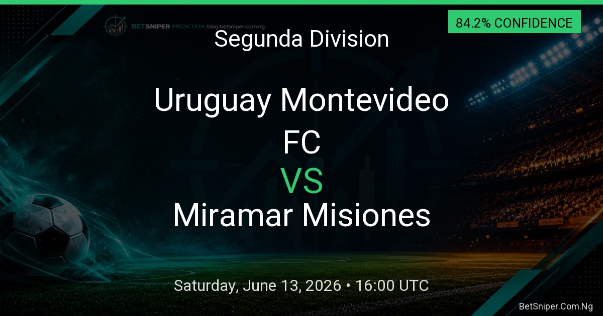 Uruguay Montevideo FC vs Miramar Misiones - Segunda Division match preview