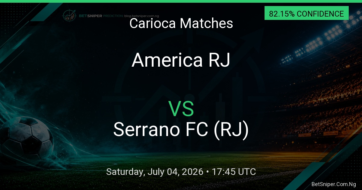 America RJ vs Serrano FC (RJ) - Carioca Matches match preview