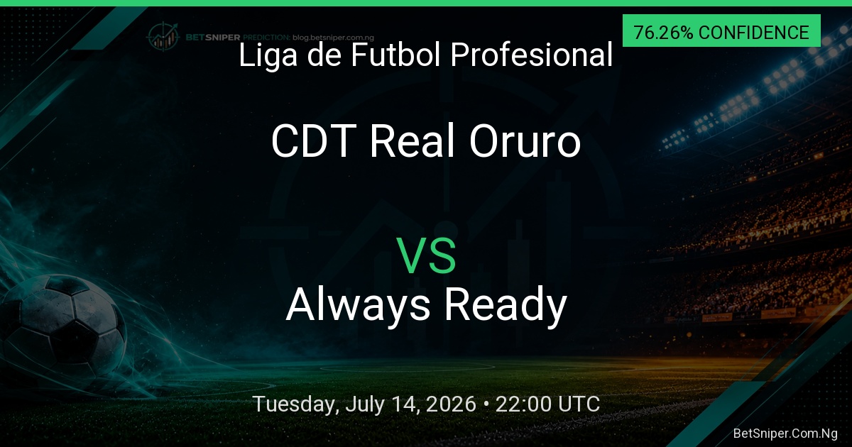 CDT Real Oruro vs Always Ready - Liga de Futbol Profesional match preview
