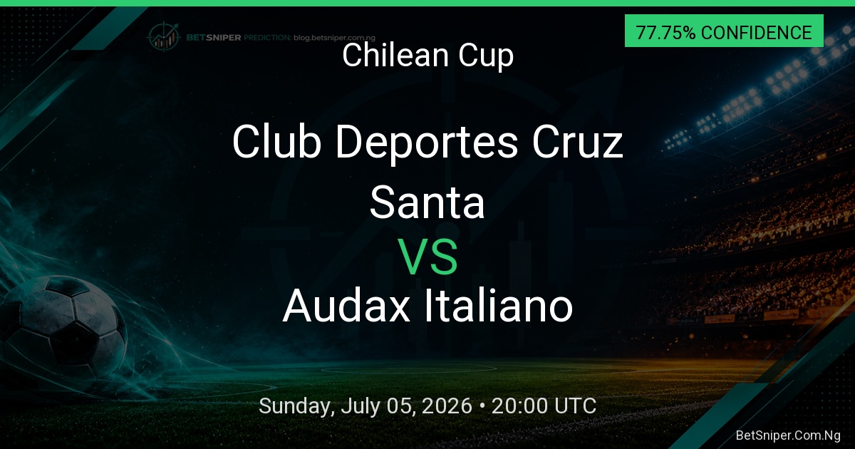 Club Deportes Santa Cruz vs Audax Italiano - Chilean Cup match preview