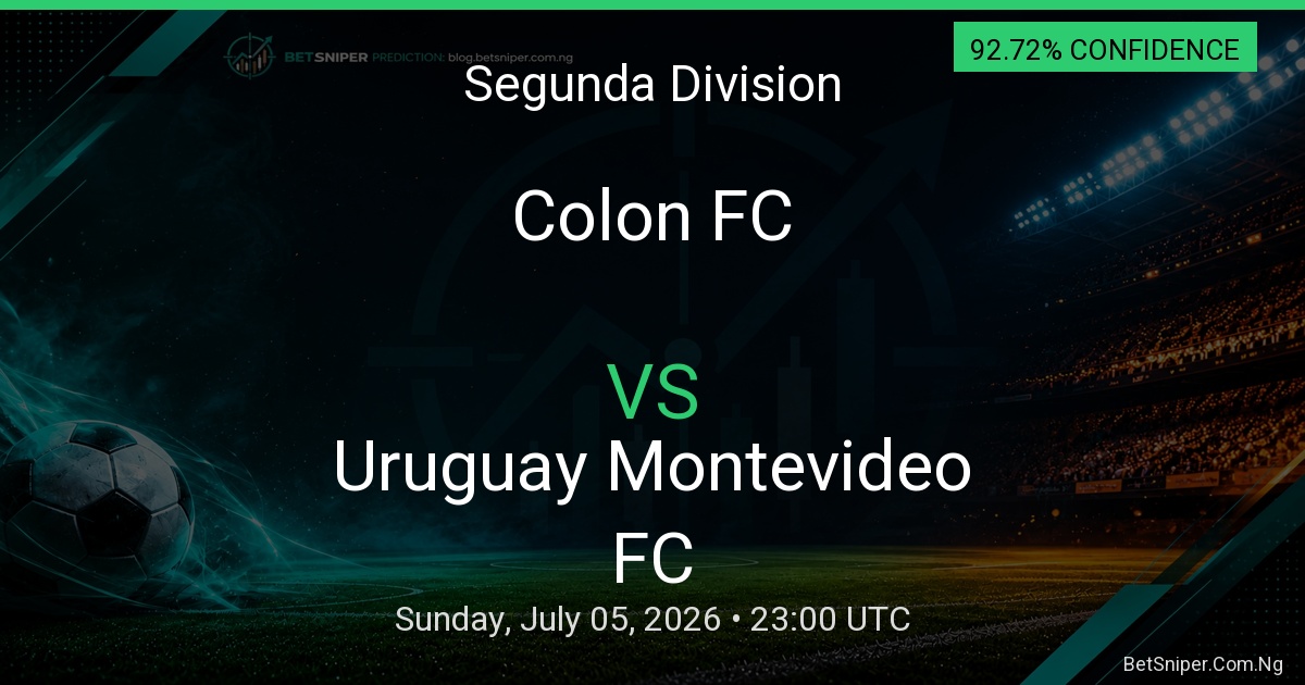 Colon FC vs Uruguay Montevideo FC - Segunda Division match preview