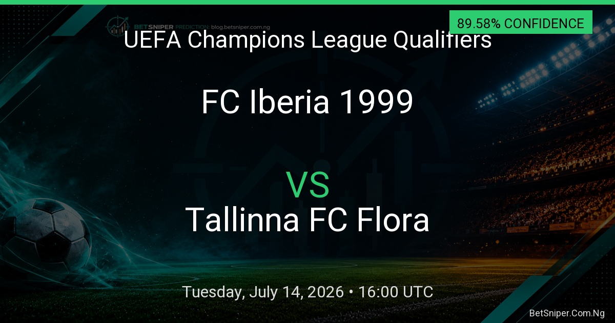 FC Iberia 1999 vs Tallinna FC Flora - UEFA Champions League Qualifiers match preview