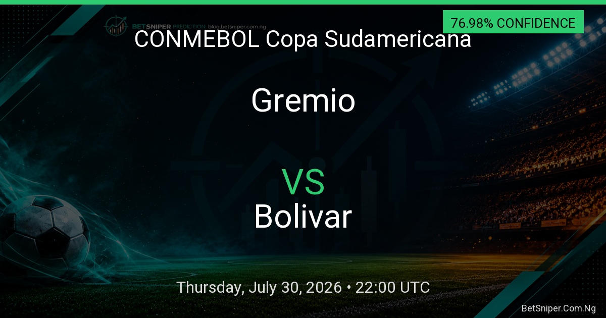 Gremio vs Bolivar - CONMEBOL Copa Sudamericana match preview