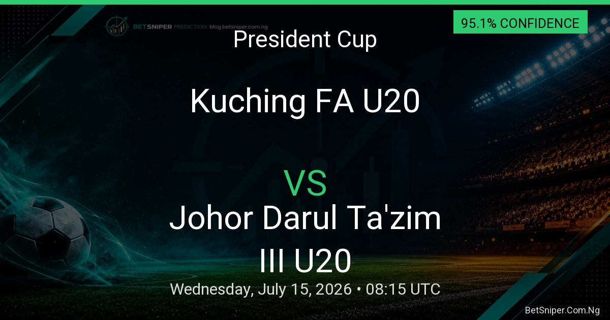 Kuching FA U20 vs Johor Darul Ta'zim III U20 - President Cup match preview