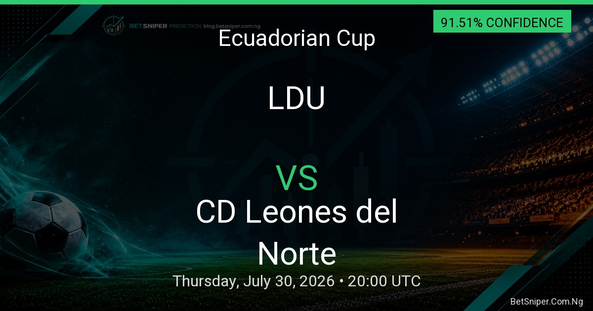 LDU vs CD Leones del Norte - Ecuadorian Cup match preview