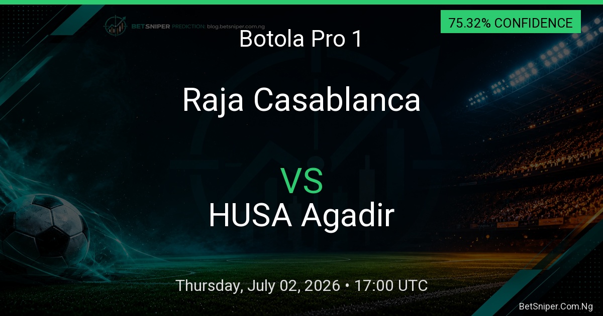 Raja Casablanca vs HUSA Agadir - Botola Pro 1 match preview