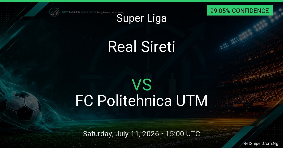 Real Sireti vs FC Politehnica UTM - Super Liga match preview