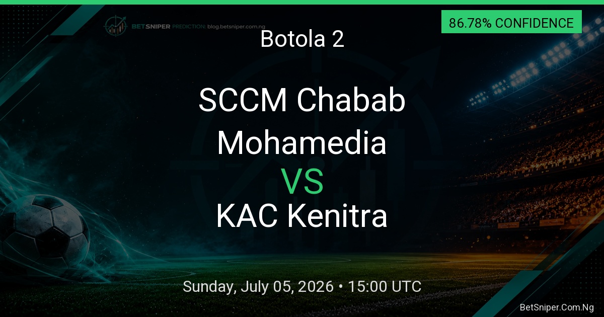 SCCM Chabab Mohamedia vs KAC Kenitra - Botola 2 match preview