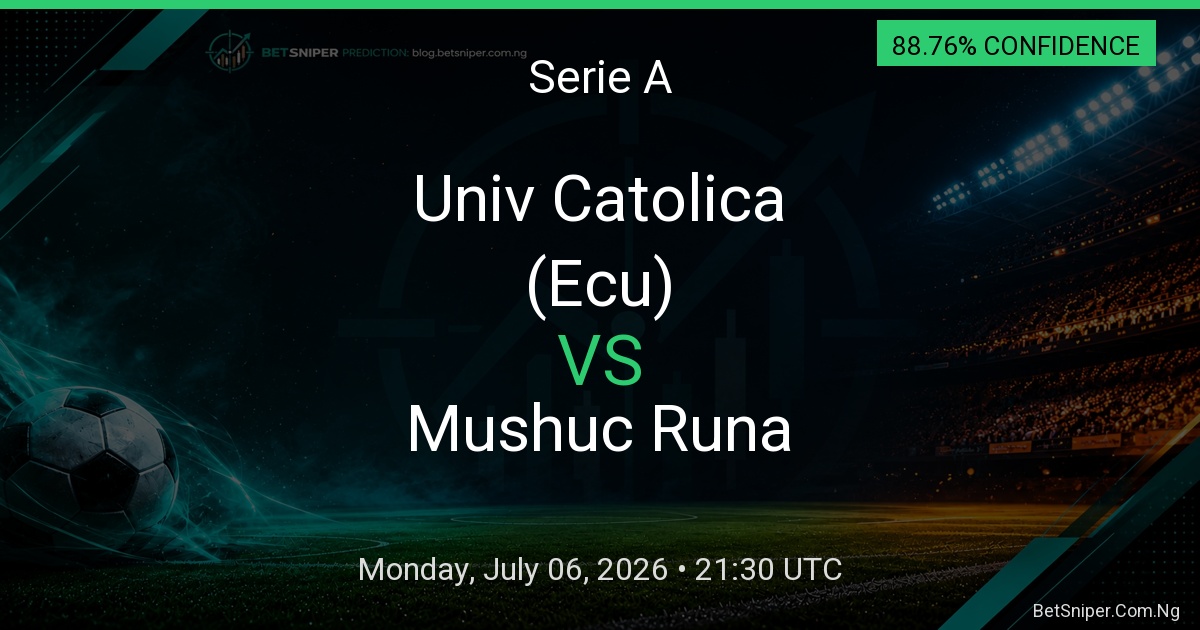 Univ Catolica (Ecu) vs Mushuc Runa - Serie A match preview