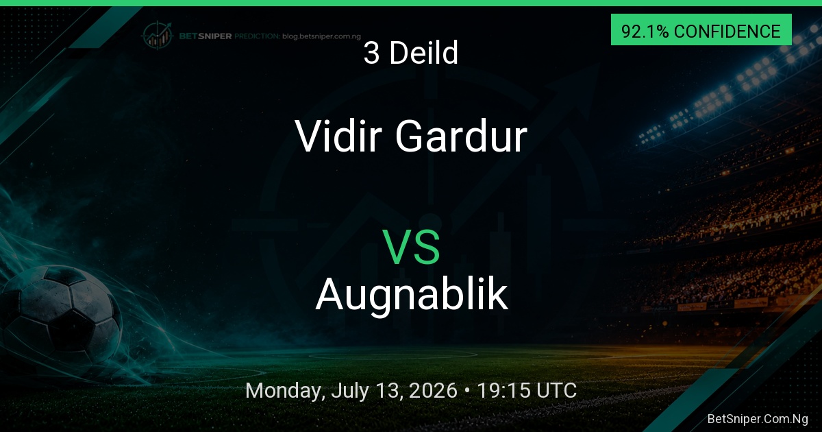 Vidir Gardur vs Augnablik - 3 Deild match preview