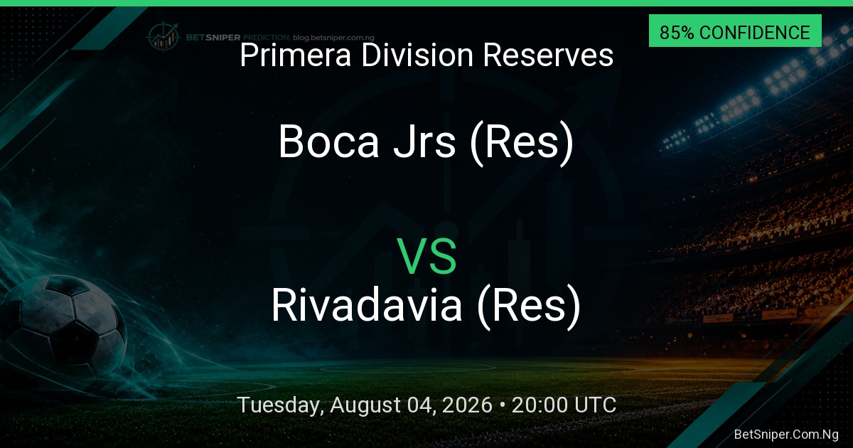 Boca Jrs (Res) vs Rivadavia (Res) - Primera Division Reserves match preview