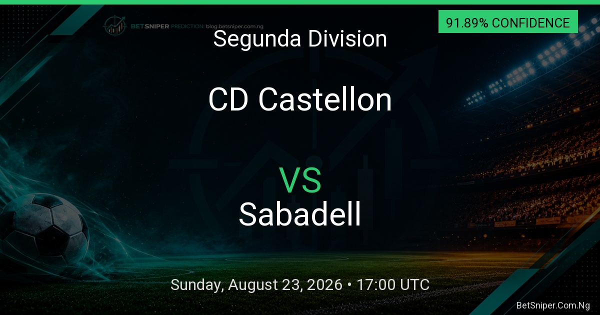 CD Castellon vs Sabadell - Segunda Division match preview