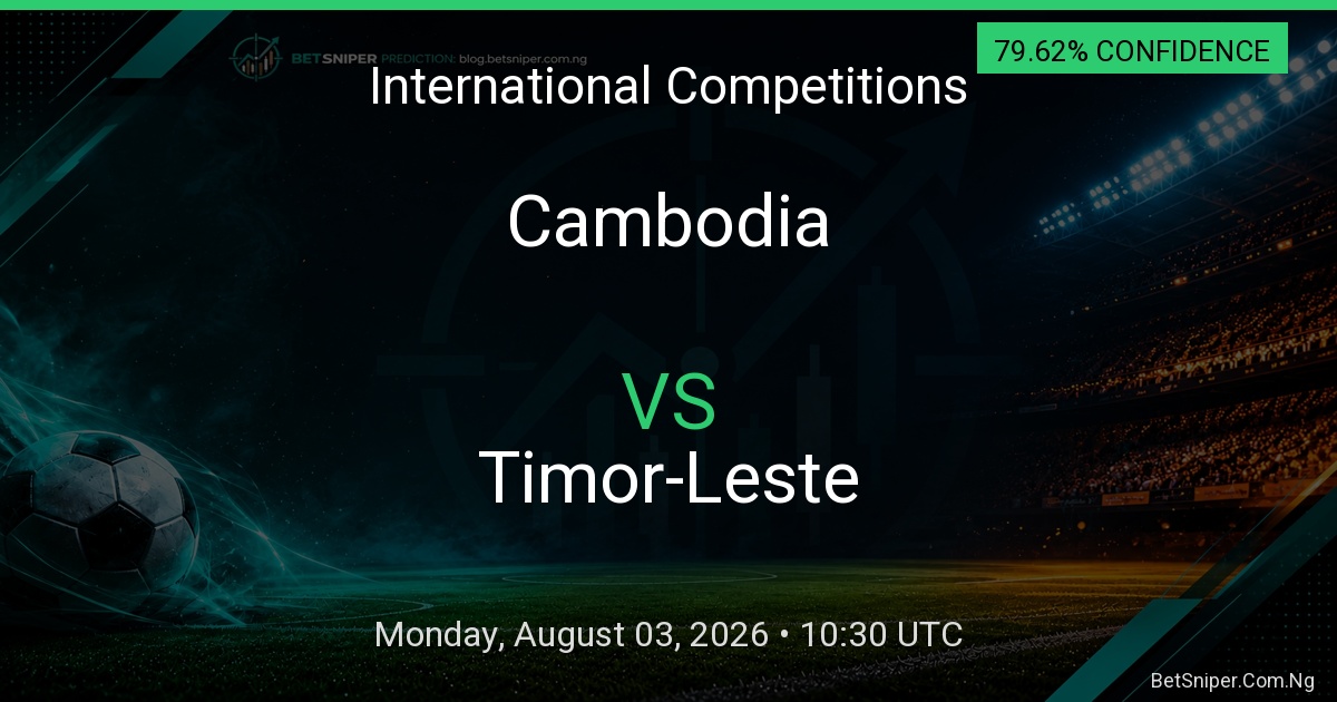 Cambodia vs Timor-Leste - International Competitions match preview