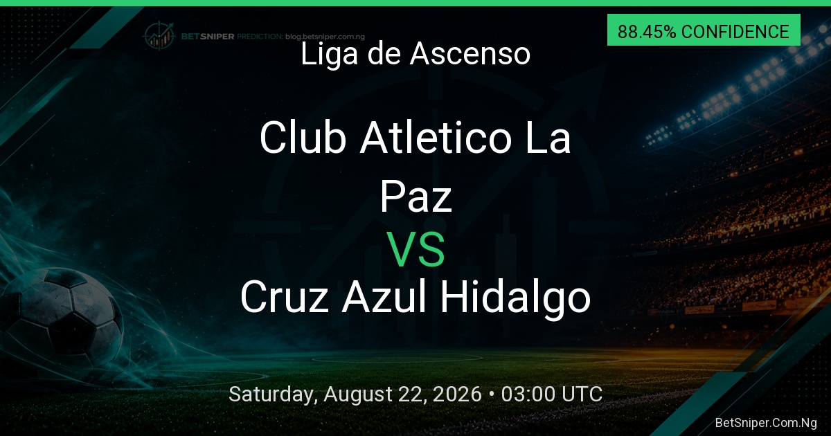 Club Atletico La Paz vs Cruz Azul Hidalgo - Liga de Ascenso match preview