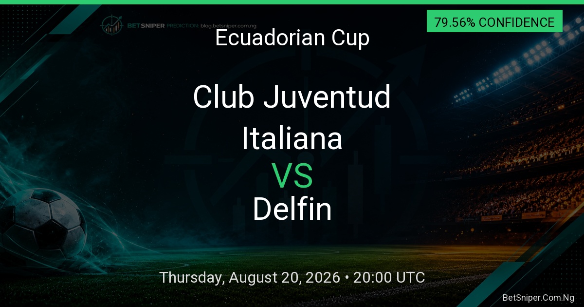 Club Juventud Italiana vs Delfin - Ecuadorian Cup match preview
