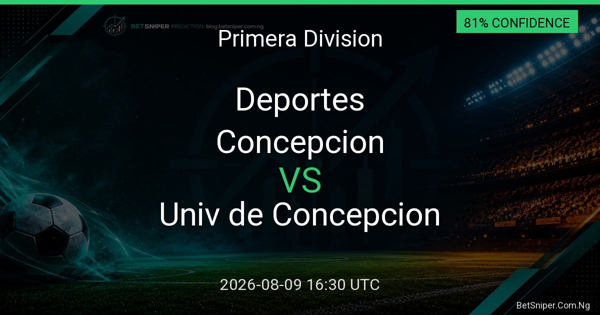Deportes Concepcion vs Univ de Concepcion - Primera Division match preview
