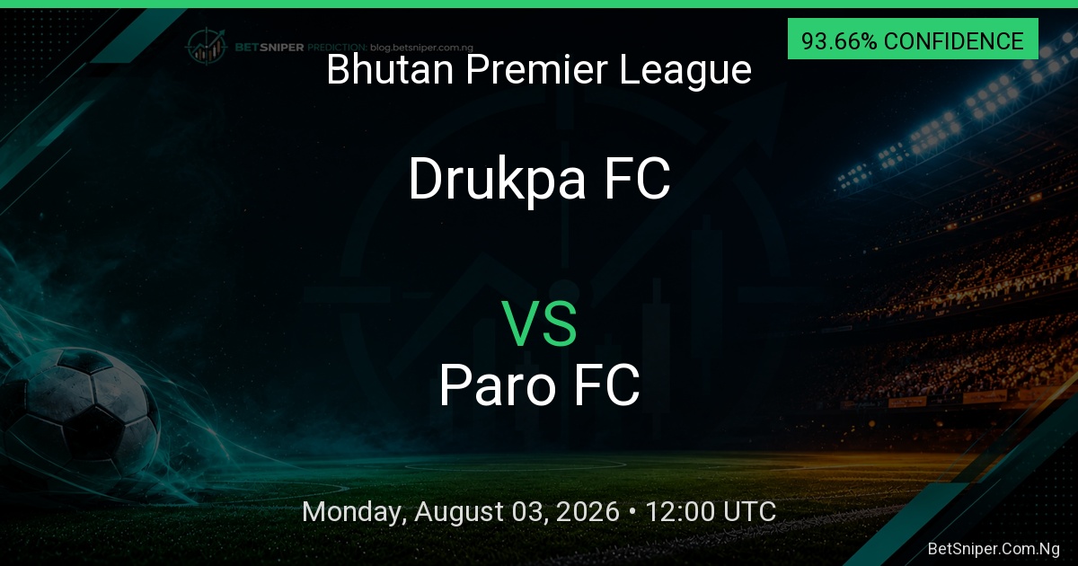 Drukpa FC vs Paro FC - Bhutan Premier League match preview
