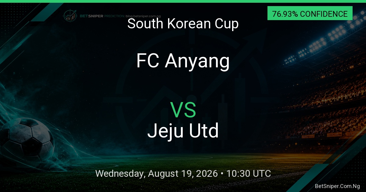 FC Anyang vs Jeju Utd - South Korean Cup match preview
