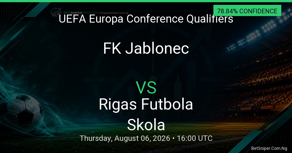 FK Jablonec vs Rigas Futbola Skola - UEFA Europa Conference Qualifiers match preview