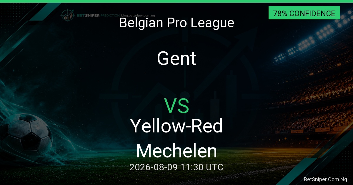 Gent vs Yellow-Red Mechelen - Belgian Pro League match preview