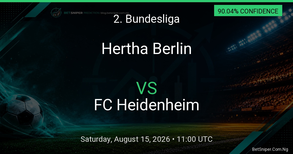 Hertha Berlin vs FC Heidenheim - 2. Bundesliga match preview