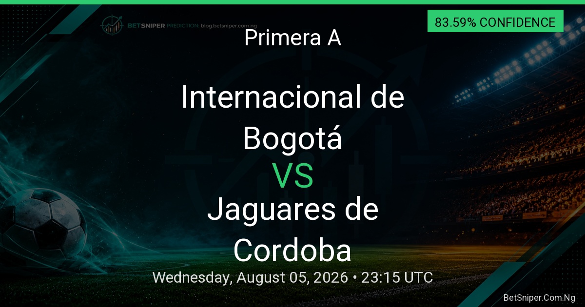Internacional de Bogotá vs Jaguares de Cordoba - Primera A match preview