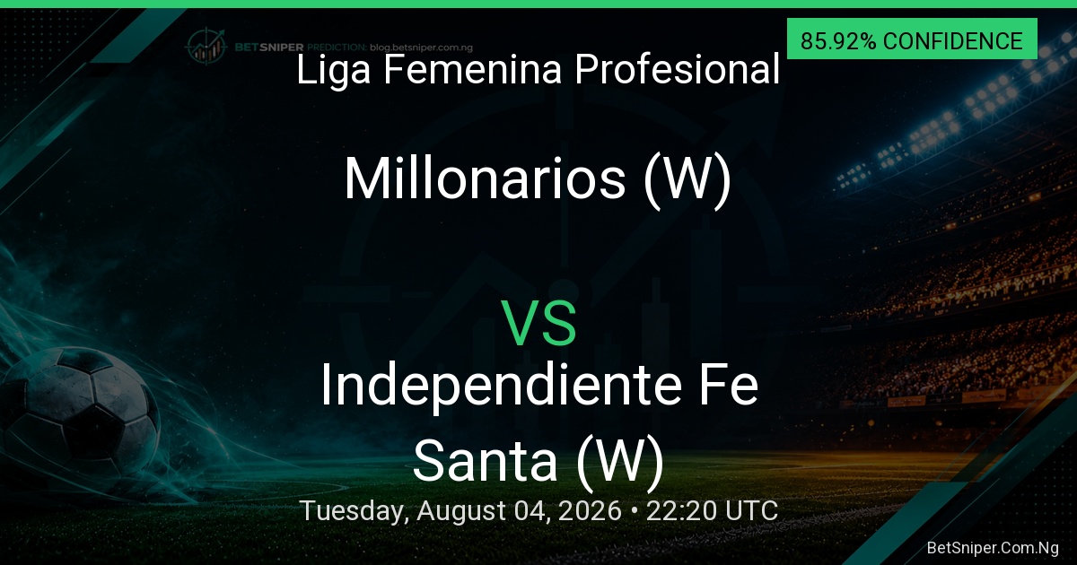 Millonarios (W) vs Independiente Santa Fe (W) - Liga Femenina Profesional match preview