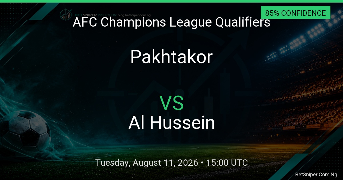 Pakhtakor vs Al Hussein - AFC Champions League Qualifiers match preview