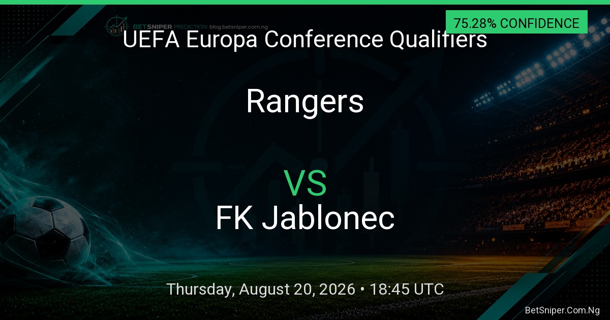 Rangers vs FK Jablonec - UEFA Europa Conference Qualifiers match preview