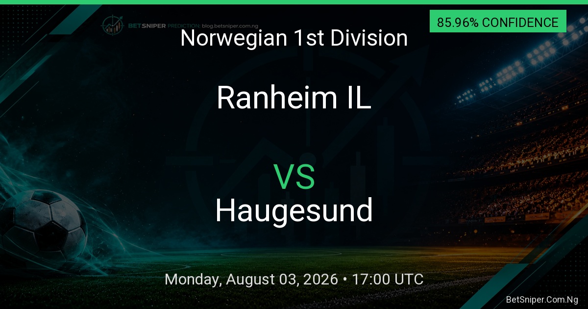 Ranheim IL vs Haugesund - Norwegian 1st Division match preview