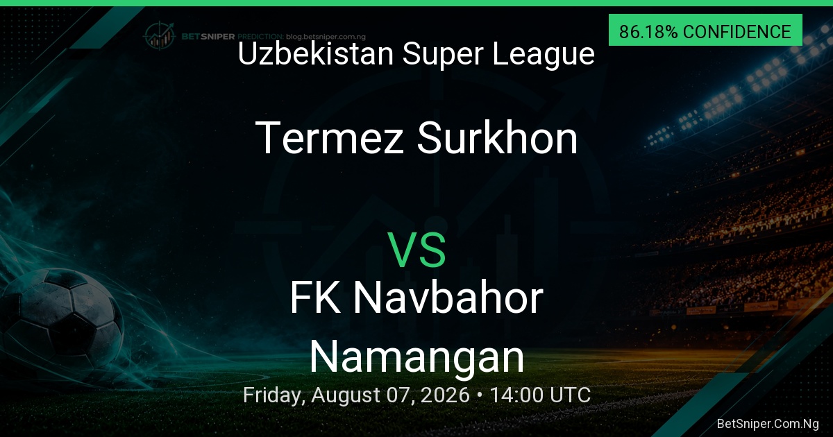Termez Surkhon vs FK Navbahor Namangan - Uzbekistan Super League match preview