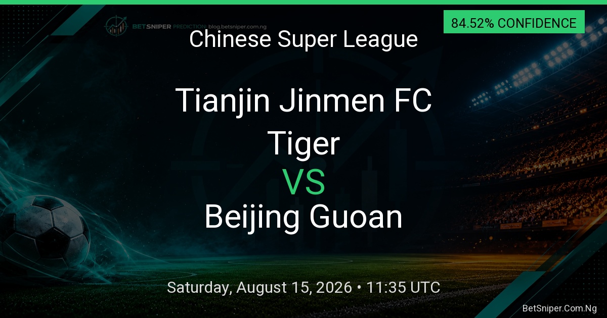 Tianjin Jinmen Tiger FC vs Beijing Guoan - Chinese Super League match preview
