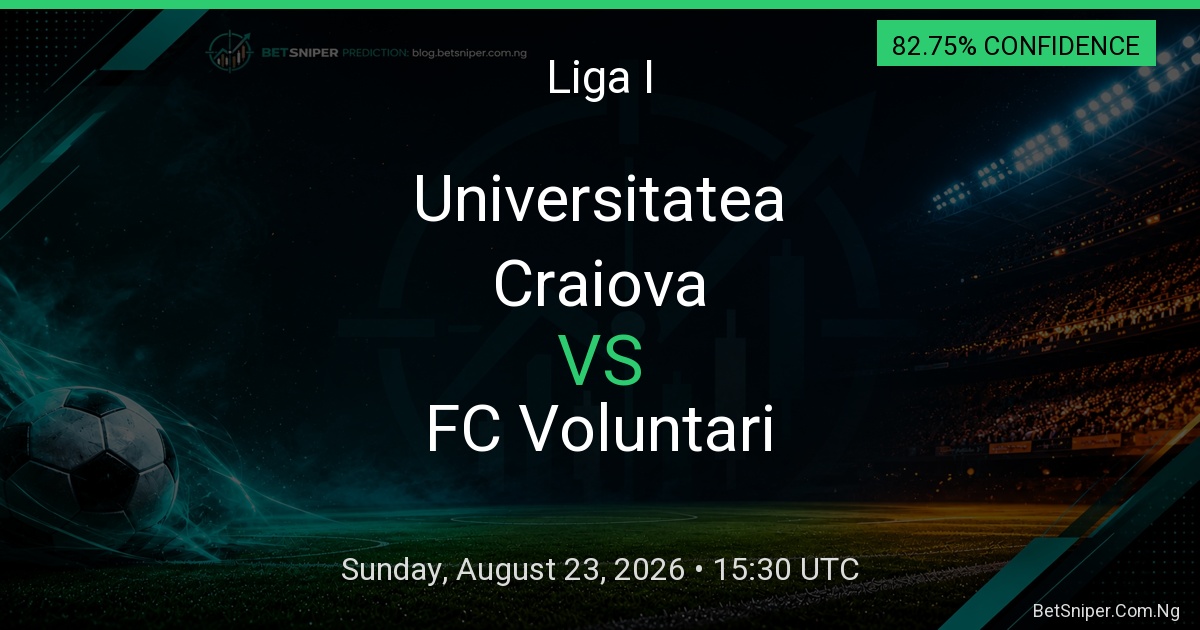 Universitatea Craiova vs FC Voluntari - Liga I match preview